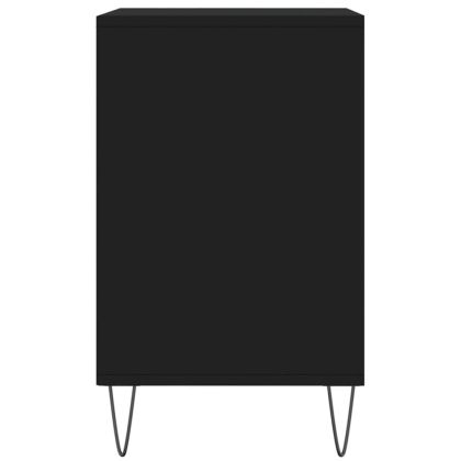 Шкаф за обувки, черен, 102x36x60 см, инженерно дърво