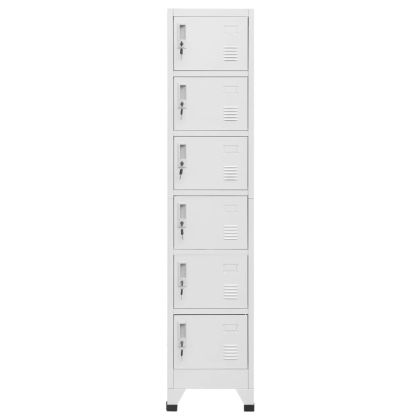 Заключващ се шкаф, светлосив, 38x40x180 см, стомана