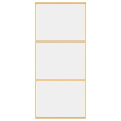 Плъзгаща се врата 90x205 см прозрачно ESG стъкло и алуминий