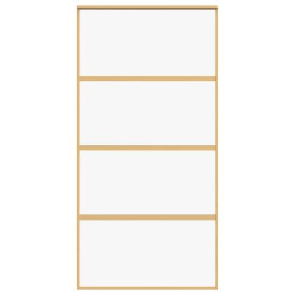 Плъзгаща се врата 102,5x205 см прозрачно ESG стъкло и алуминий