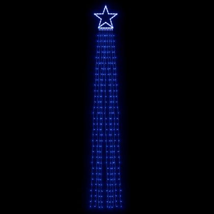 Коледни лампички за елха 320 LED сини 375 см