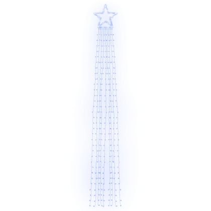 Коледни лампички за елха 320 LED сини 375 см