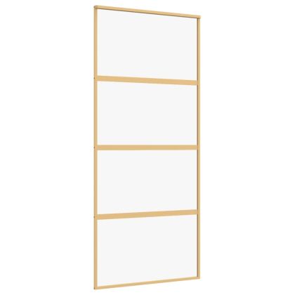 Плъзгаща се врата 90x205 см прозрачно ESG стъкло и алуминий