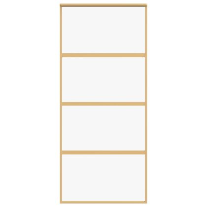 Плъзгаща се врата 90x205 см прозрачно ESG стъкло и алуминий