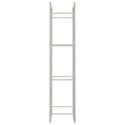 Стойка за дърва за огрев, 50x28x132 см, неръждаема стомана