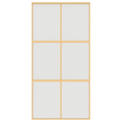 Плъзгаща се врата 102,5x205 см матирано ESG стъкло и алуминий