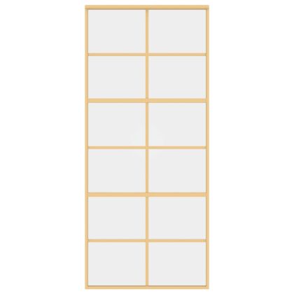 Плъзгаща се врата 90x205 см прозрачно ESG стъкло и алуминий