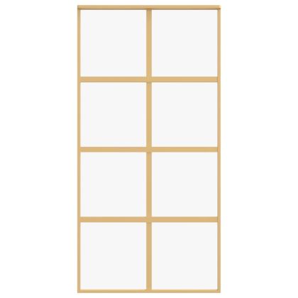 Плъзгаща се врата 102,5x205 см прозрачно ESG стъкло и алуминий