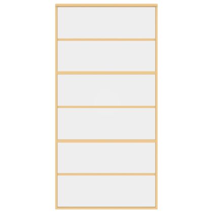 Плъзгаща се врата 102,5x205 см прозрачно ESG стъкло и алуминий