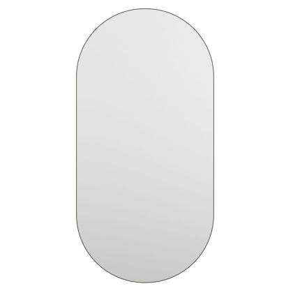 Огледало с LED лампи, 80x40 см, стъкло, овално