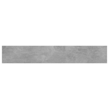 Рафтове, 4 бр, бетонно сиви, 60x10x1,5 см, инженерно дърво