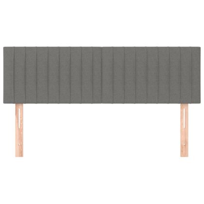 Табла за легло, тъмносива, 144x5x78/88 см, плат