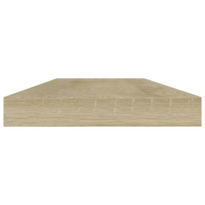 Рафтове, 4 бр, дъб сонома, 40x10x1,5 см, инженерно дърво