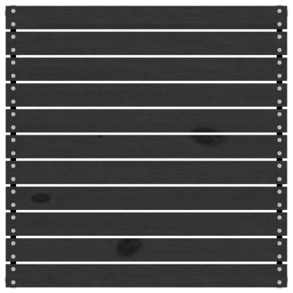 Градински лаундж комплект, 5 части, черен, бор масив