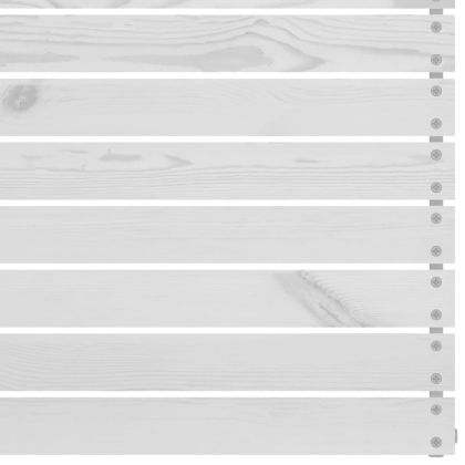 Градински лаундж комплект, 8 части, бял, бор масив