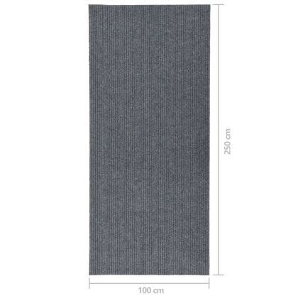 Абсорбиращо мръсотията килимче, 100x250 см, сиво