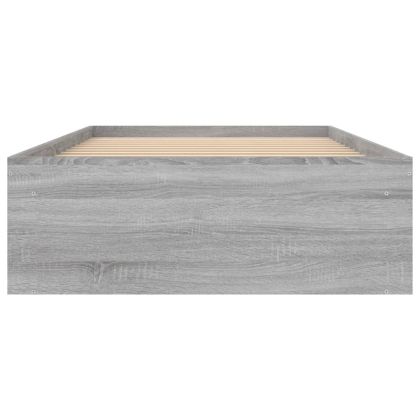 Рамка за легло, сив сонома, 90x190 см