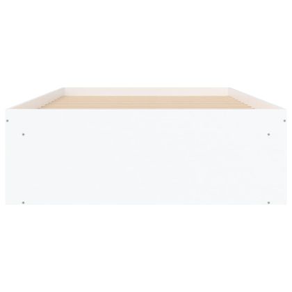 Рамка за легло, бяла, 90x200 см