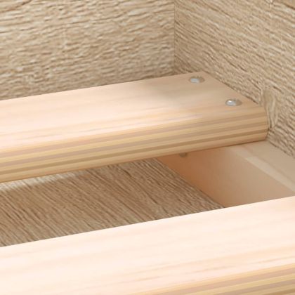 Рамка за легло, дъб сонома, 90x200 см