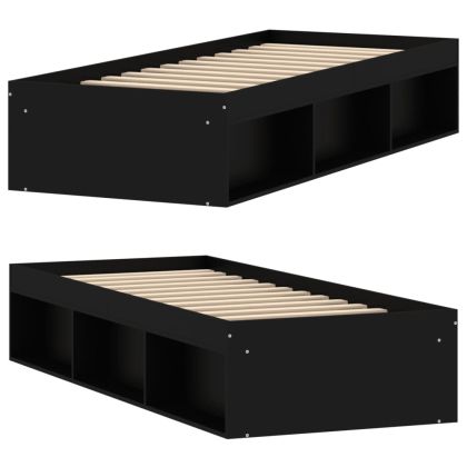 Рамка за легло черна 75x190 см Small Single