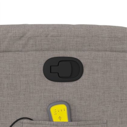 Масажен наклоняем стол, таупе, текстил