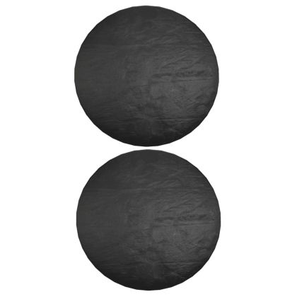 Покривала за градински мебели 2 бр 6 капси Ø125x75 см кръгли