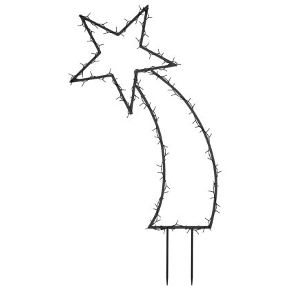 Коледна светеща украса с шипове, метеор, 115 LED, 89 см