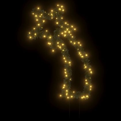 Коледна светеща украса с шипове, метеор, 115 LED, 89 см