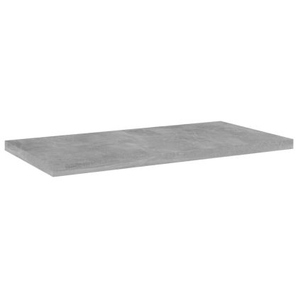Рафтове, 4 бр, бетонно сиви, 40x20x1,5 см, инженерно дърво