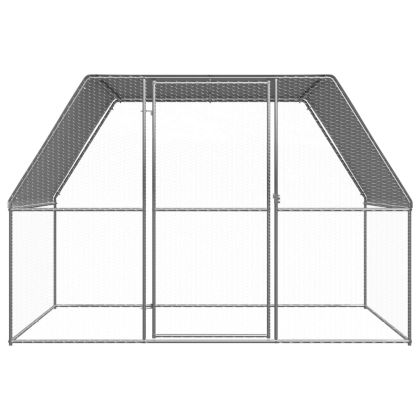 Птичарник на открито, 3x2x2 м, поцинкована стомана