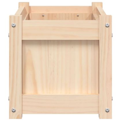 Градински сандък, 60x31x31 см, борово дърво масив