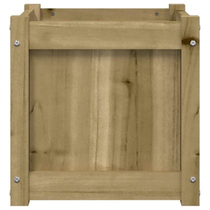 Градинска кашпа 40x40x40 см импрегниран бор