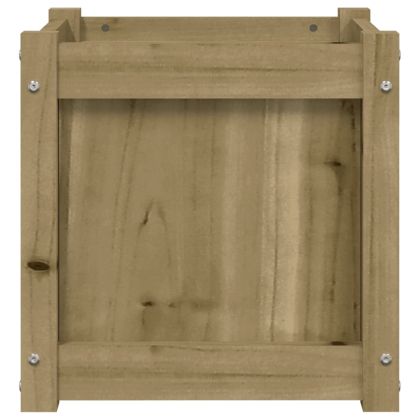 Градинска кашпа 40x40x40 см импрегниран бор