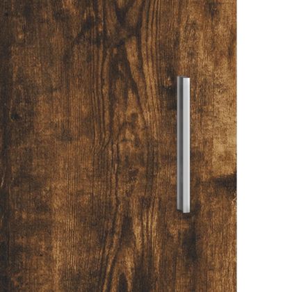 Поставка за аквариум, опушен дъб, 121x41x58 см, инженерно дърво