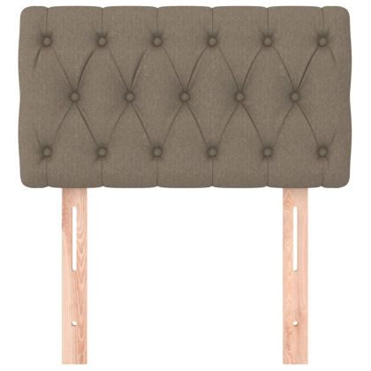 Горна табла за легло, таупе, 80x7x78/88 см, плат