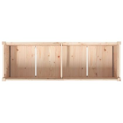 Градински сандък, 150x50x70 см, борово дърво масив