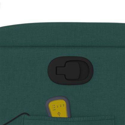 Масажен наклоняем стол, тъмнозелен, текстил