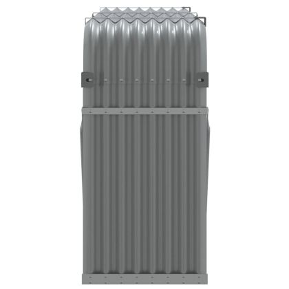 Поставка за дърва, светлосив, 180x45x100см, поцинкована стомана