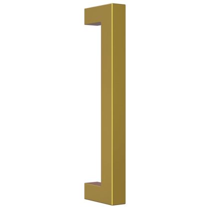 Дръжки за шкафове, 20 бр, златиста, 128 мм, неръждаема стомана