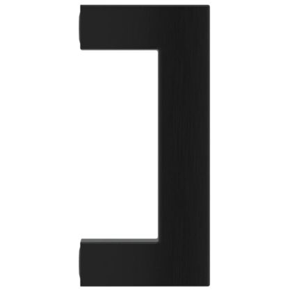 Дръжки за шкафове, 20 бр, черни, 64 мм, неръждаема стомана