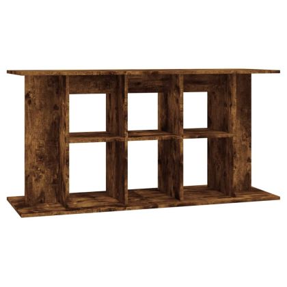 Поставка за аквариум, опушен дъб, 120x40x60 см, инженерно дърво