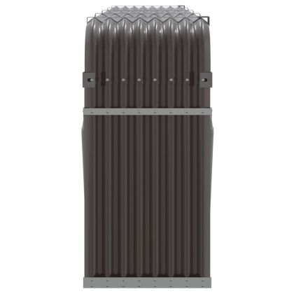 Поставка за дърва, кафяв, 300x45x100 см, поцинкована стомана