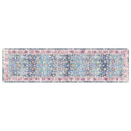 Перящ се килим многоцветен 80x300 см