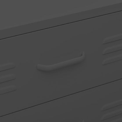 Шкаф с чекмеджета, антрацит, 80х35х101,5 см, стомана