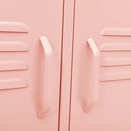 ТВ шкаф, розов, 105x35x50 см, стомана