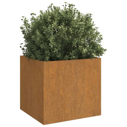 Кашпа, 49x47x46 см, кортенова стомана