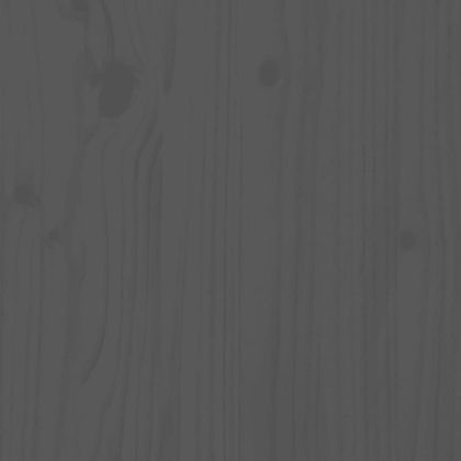 Градински лаундж комплект, 2 части, сив, бор масив