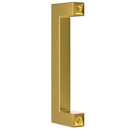 Дръжки за шкафове, 10 бр, златисти, 96 мм, неръждаема стомана