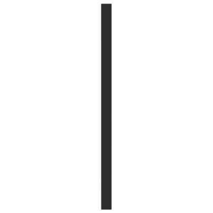 Дръжки за шкафове, 10 бр, черни, 224 мм, неръждаема стомана