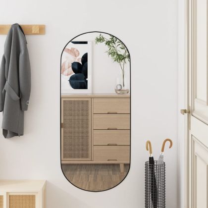 Стенно огледало 35x80 см стъкло овално